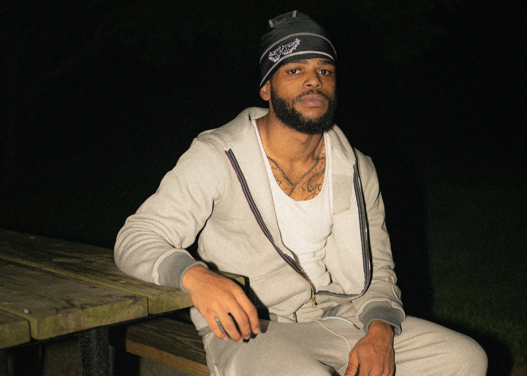 AP White Black Skull Cap